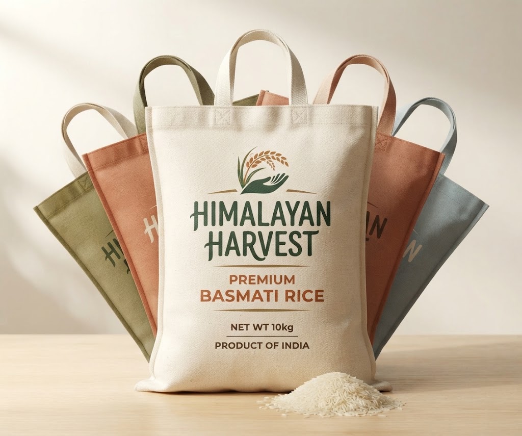 Natural Organic Cotton Canvas Tote Bags
