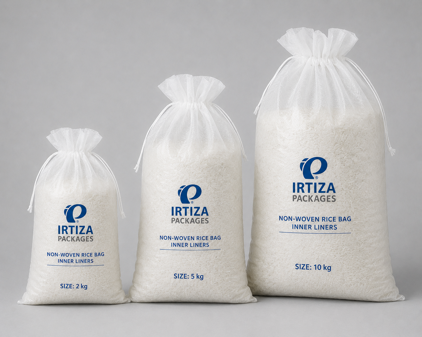 Breathable non-woven inner liners for rice packaging
