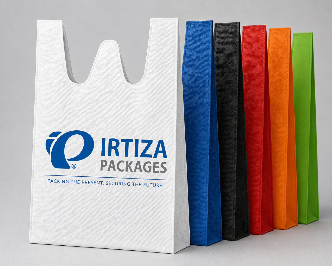 Non-Woven W-Cut Grocery Shopping Bags